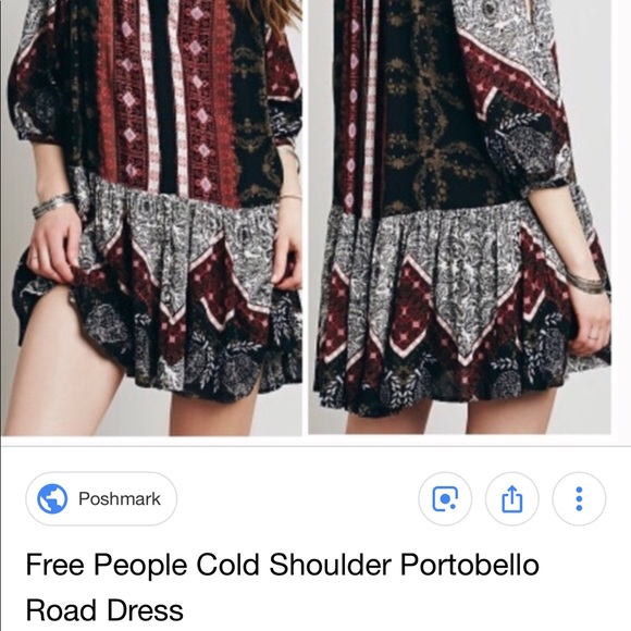 Free people cold shoulder boho dress 💗 - Picture 8 of 8